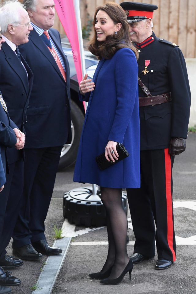  Kate was far more focused on making staff laugh than focusing on her near fall