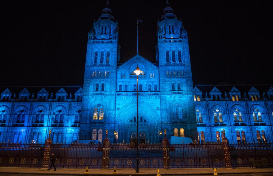  But hundreds of guests were left out in the cold waiting for the Natural History Museum to open