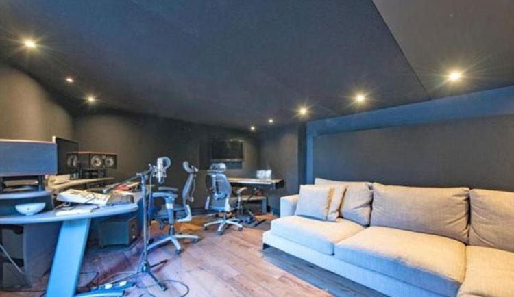 There is also an impressive recording studio that completely sound-proofed