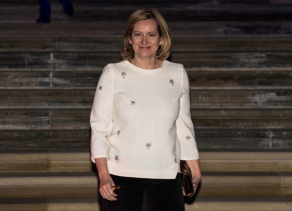  Senior Tories like Amber Rudd were in attendance at the glitzy bash