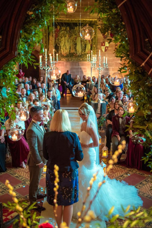  Craig and Laura looked stunning as they stood up before 200 friends and family