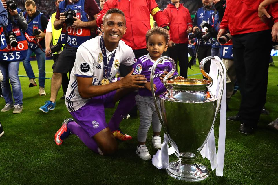  Danilo helped Real Madrid win Champions League two years in a row