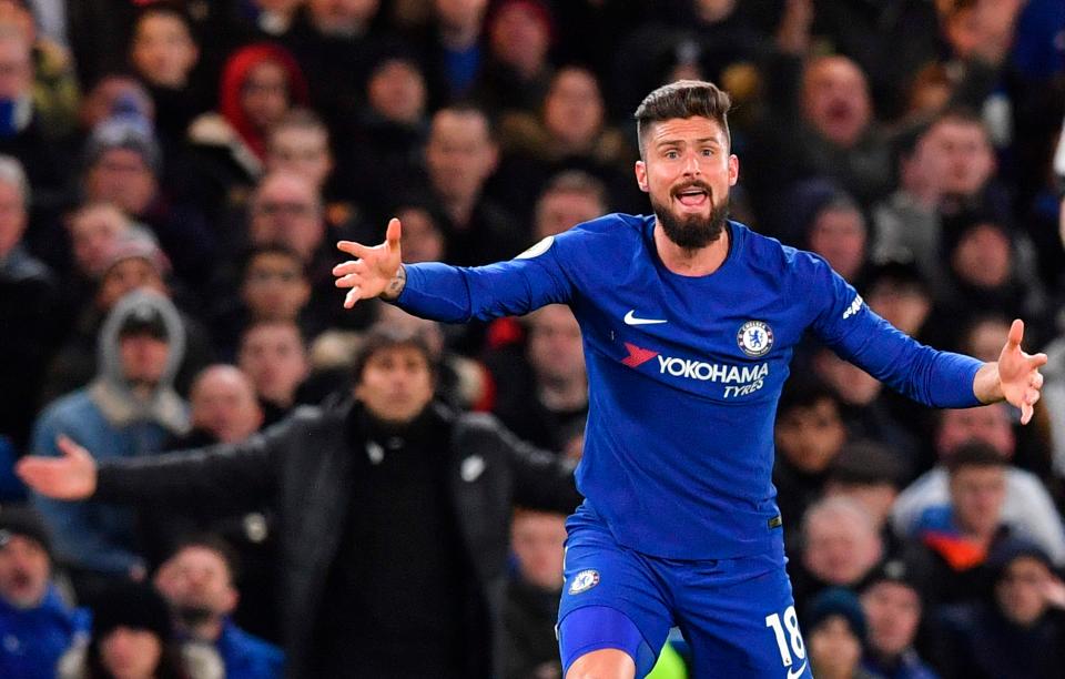  Olivier Giroud has urged Chelsea to tie Hazard and Courtois down to new deals