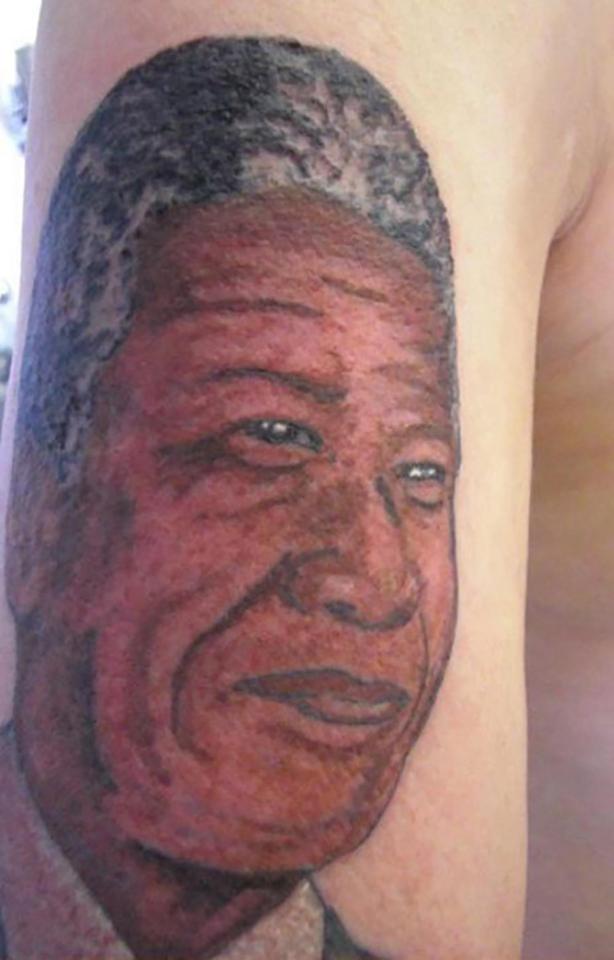 Nelson Mandela's memory probably deserves better than this tattoo tribute