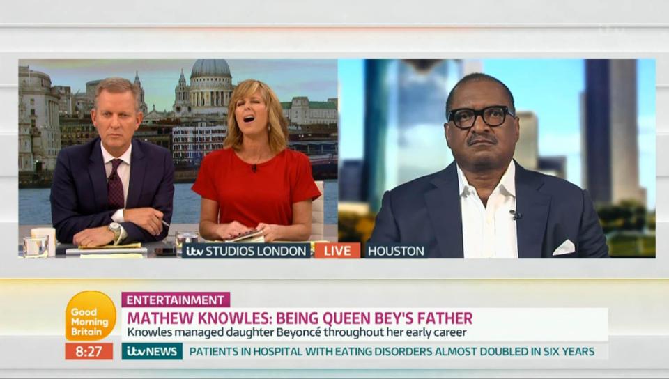  Mathew Knowles appeared on today's Good Morning Britain