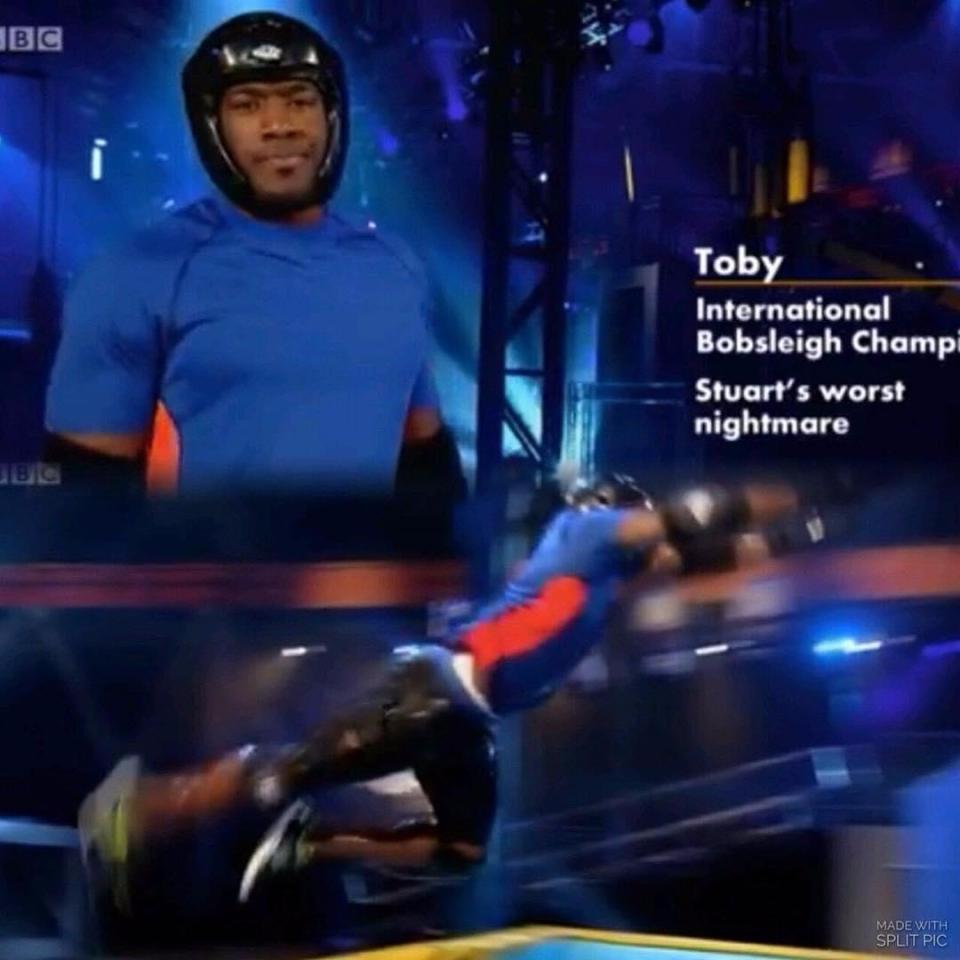  Toby was turned into a human cannonball on BBC's Can't Touch This