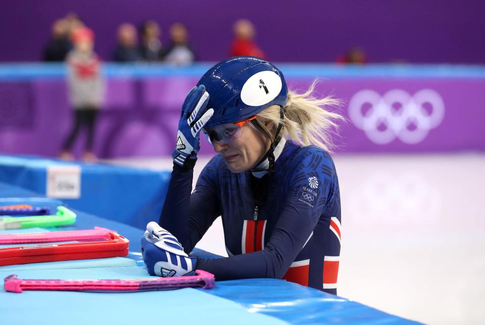  The Brit held her head in her hands as she burst into tears after the incident