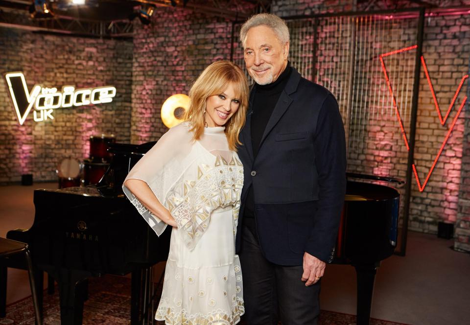  Former coach Kylie Minogue is back as a mentor to help Sir Tom Jones