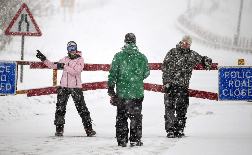  Snow in Scotland earlier this month - but the end of winter is expected to bring a blast of sub-zero temperatures and snowfall to the south of the UK