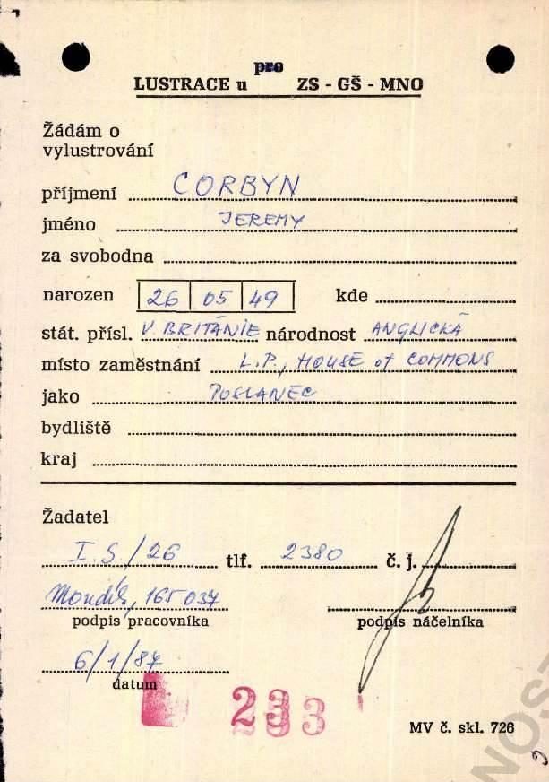  Jeremy Corbyn met a communist spy at the height of the Cold War and warned him of a clampdown by British intelligence, according to secret files obtained by The Sun - he was even given a codename as a source: COB