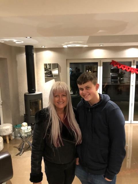  Snappy Family? . . . Angie Conroy and her teenage son George