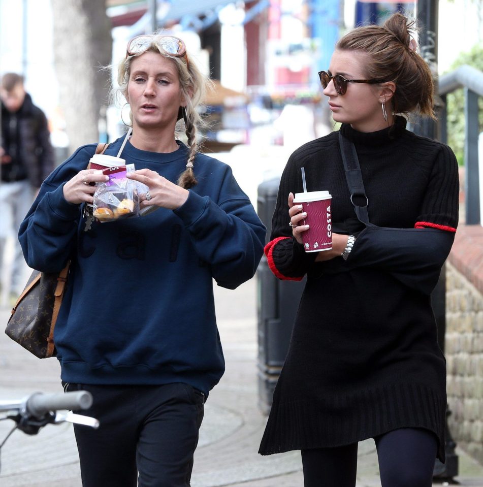  Dani Dyer has been spotted with a sling on her arm for the first time since her Survival of the Fittest injury