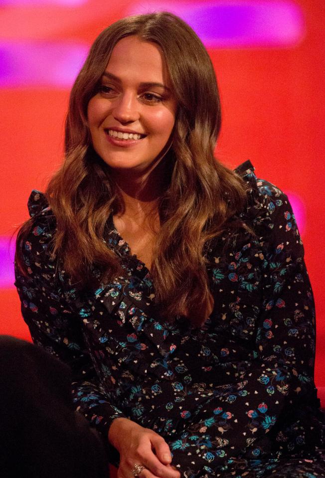  Alicia spoke to Graham Norton about the role