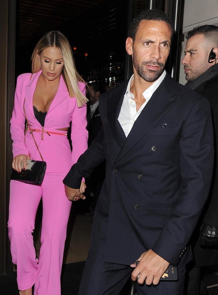  Kate Wright wowed in a pink jumpsuit while on a date night with Rio Ferdinand