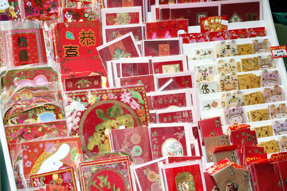  Red symbolises good luck in China, so it's never more prevalent that in the Chinese New Year