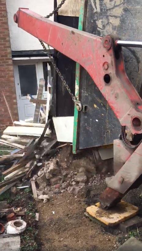  Terry said the skip had been 'stacked' with concrete and wood up to 15 tonnes - over the ten tonne legal limit