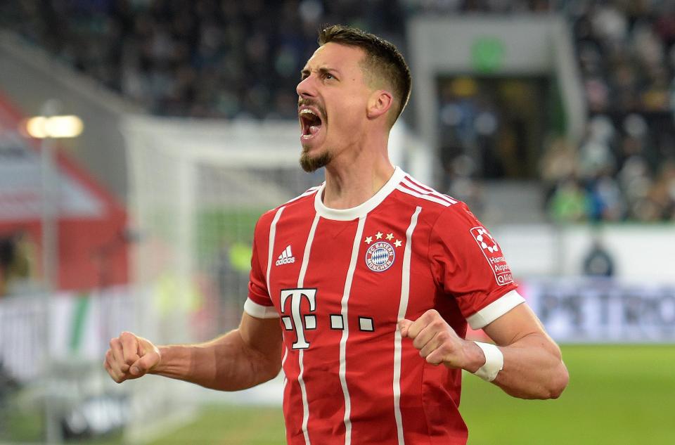  Sandro Wagner dispatched a fine header to equalise for Bayern Munich