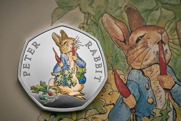 A new Peter Rabbit 50p piece is on the market already with three others due to follow