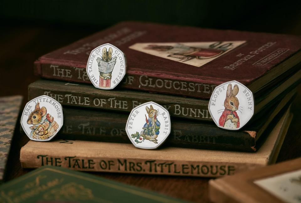  The four new designs will be added to the Royal Mint’s Beatrix Potter collection, first launched in 2016 to commemorate 150 years since her birth