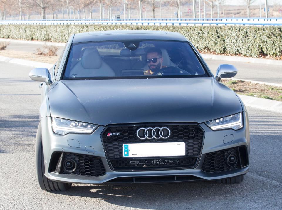  Dani Carvajal drives a a more sporty Audi RS7 worth around £80k