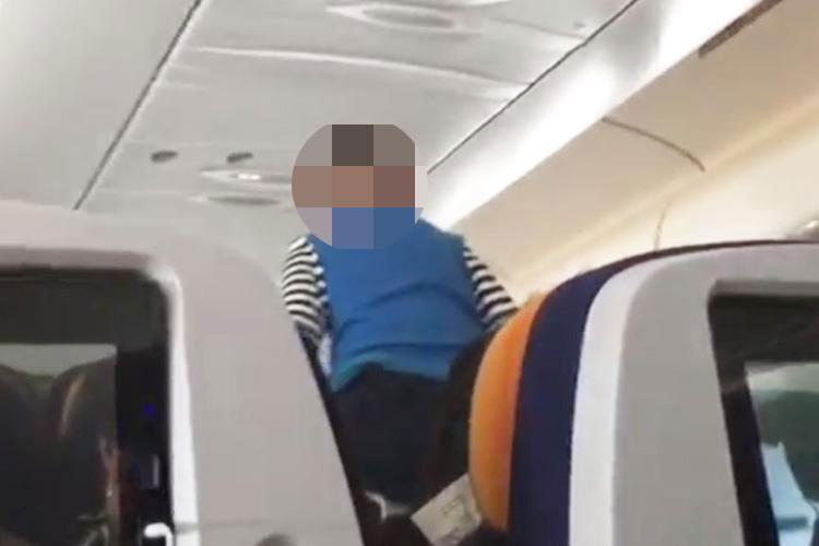  A crazed child was filmed on a flight sparking debate on child-free zones on planes