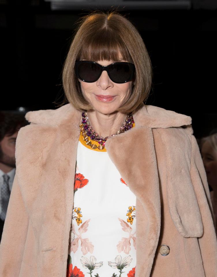  Anna Wintour is a famous face in fashion