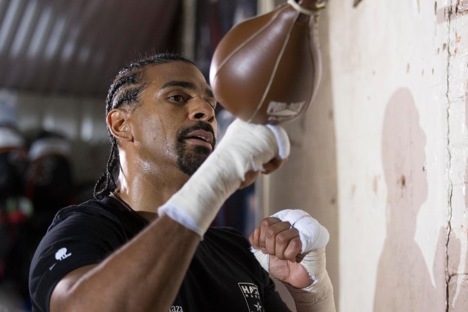 Haye is hoping his body will not give up on him like it did in the first fight and just before the initial rematch was due to take place