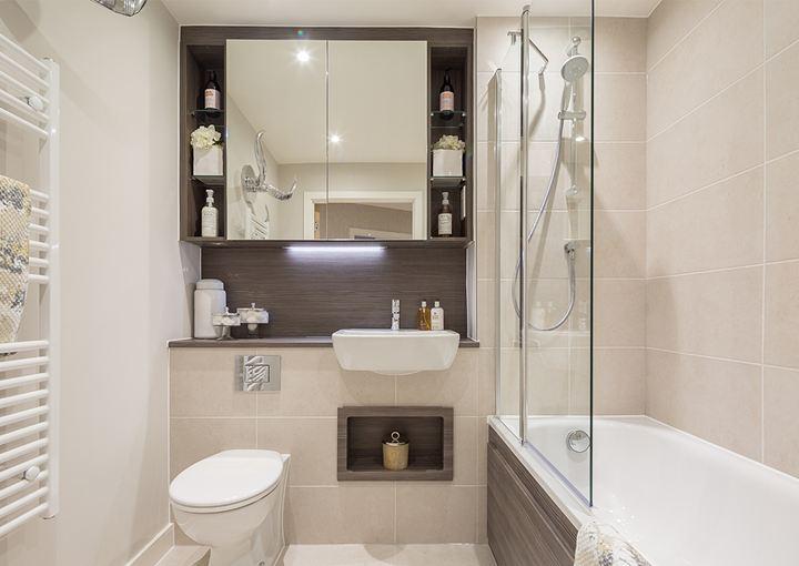  A bathroom at the Hendon Waterside development