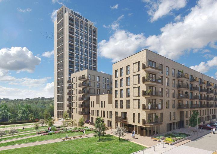  The Hendon Waterside development where the lads' two-bedroom flat is