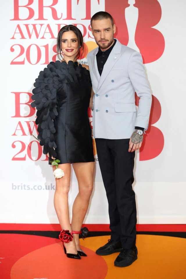 Cheryl and Liam Payne were all smiles on the Brits red carpet