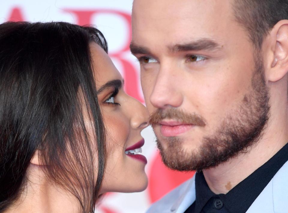  Cheryl and Liam Payne attend The BRIT Awards 2018 held at The O2 Arena on February 21, 2018 in London, where their strained body language was noted by all