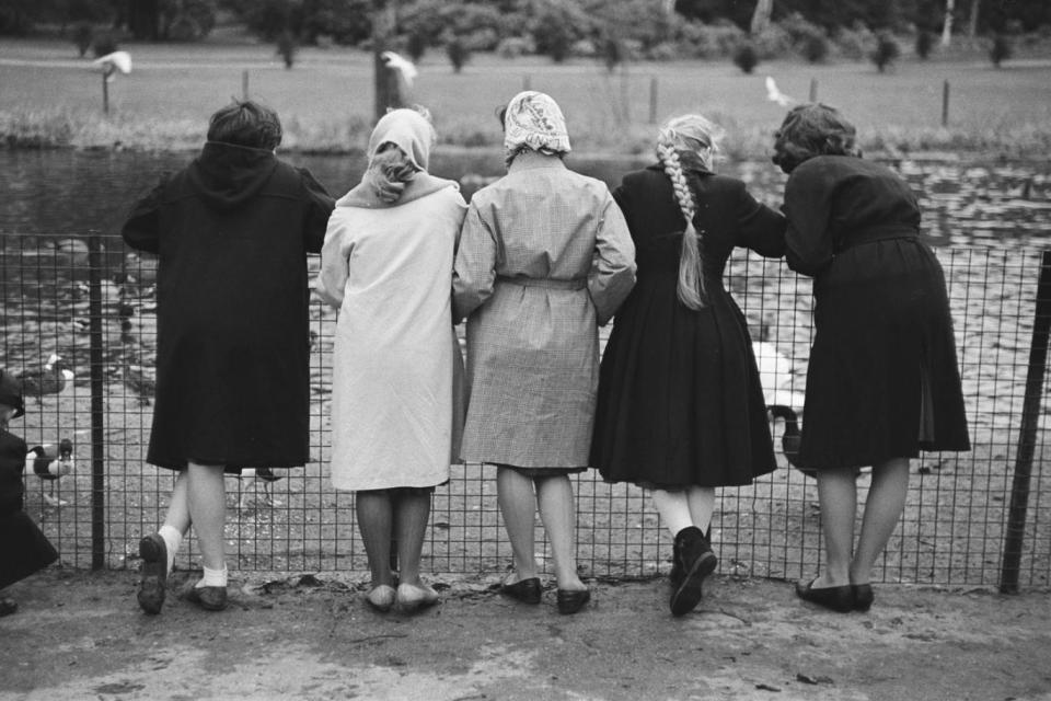  A group of girls snapped during the post war era in Britain