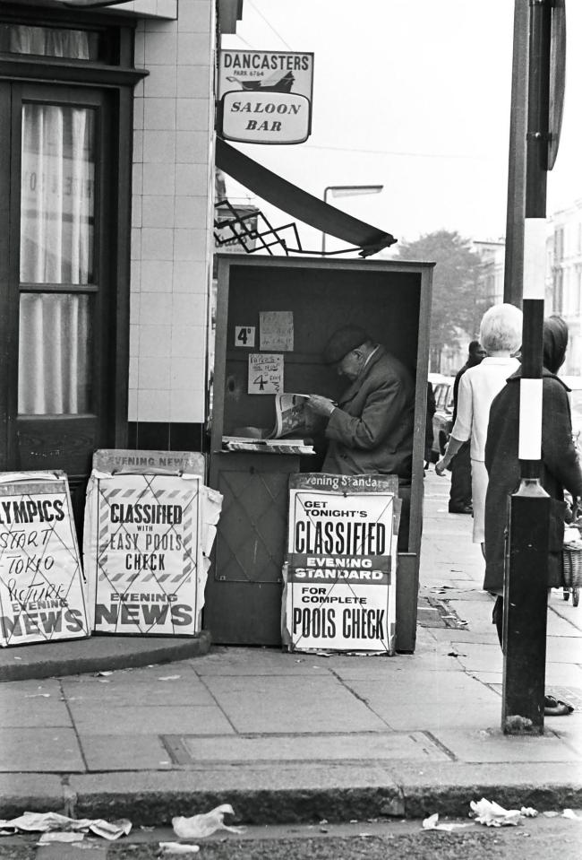  This pictures shows a newspaper stall advertising that night's edition of the Evening Standard