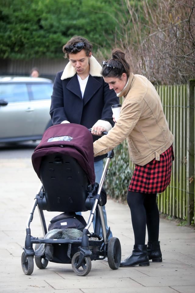  Harry Styles was seen cooing over his friend's baby