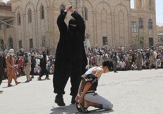  Infamous jihadis including the obese Bulldozer executioner have been pictured beheading victims in the city