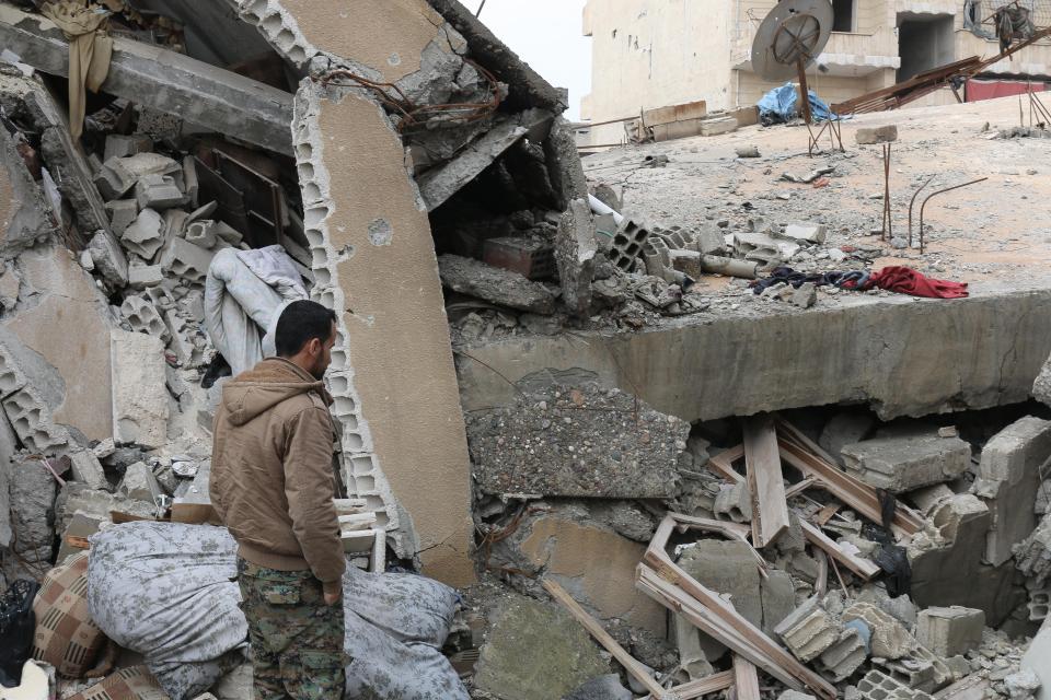  The city has been largely destroyed by airstrikes aimed at taking out jihadi soldiers