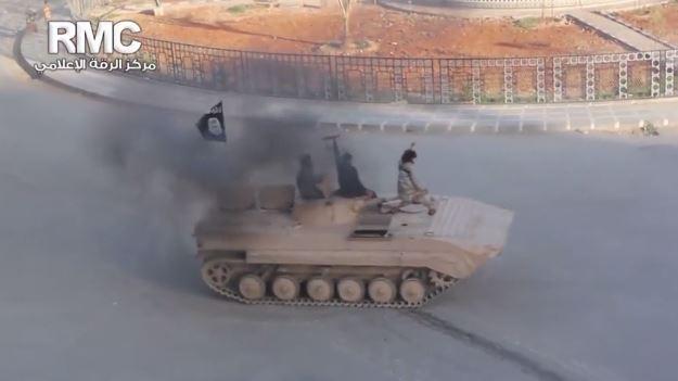  ISIS fighters drove tanks through the main square when they overran the city in 2014