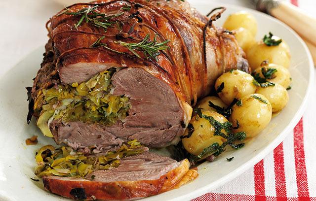  Serve up the traditional roast lamb with leeks and tarragon this St David's Day