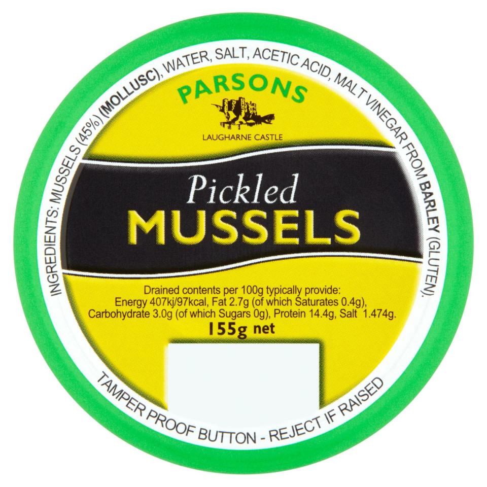  Parsons Welsh pickled mussels are £1 at Morrisons