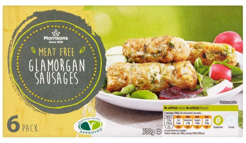  This pack of vegetarian Glamorgan sausages are £1.57 at Morrisons