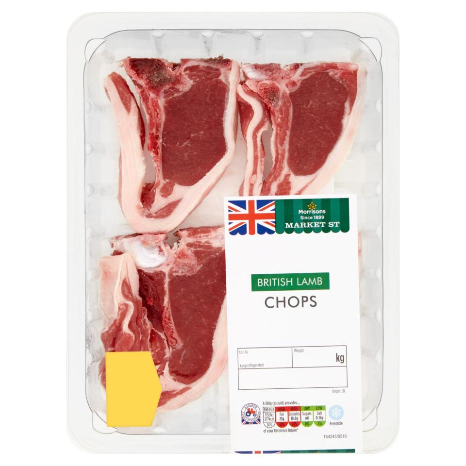  British lamb chops are £4 per pack or three packs for £10 at Morrisons