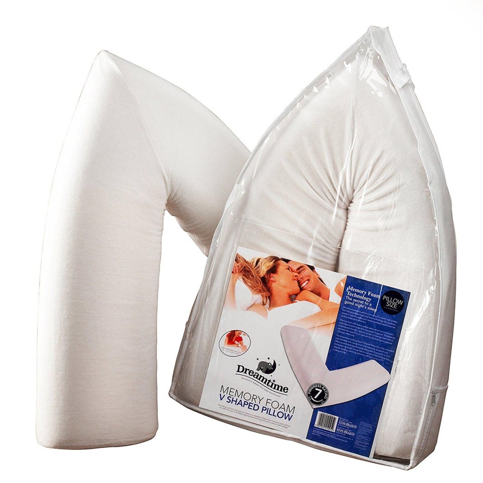 Dreamtime Orthopaedic V-pillow is £25.99