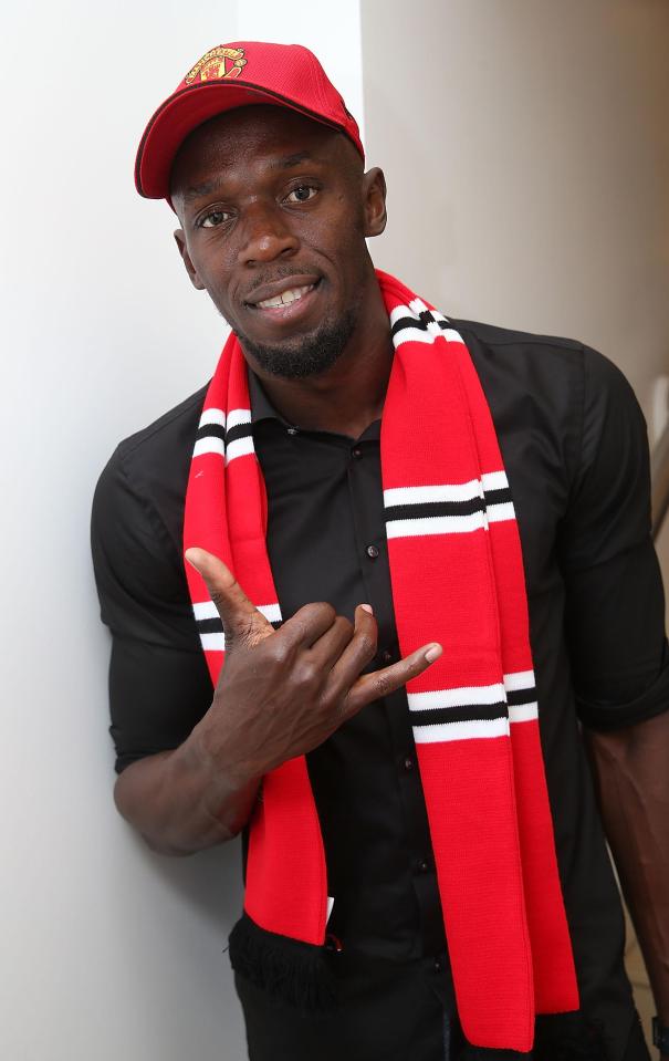  Manchester United fan Usain Bolt has always wanted to play at Old Trafford