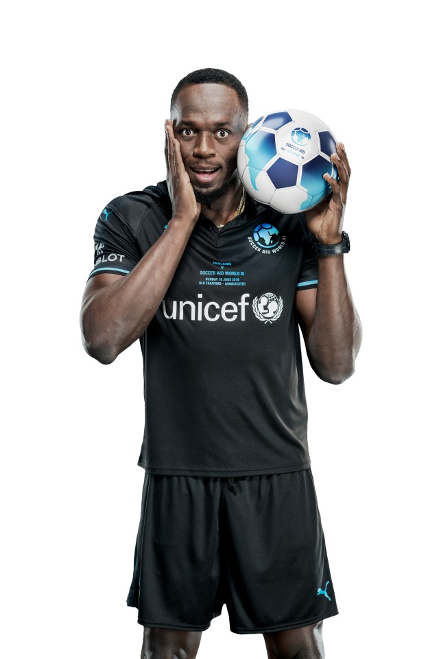 Usain Bolt will be taking part in this year’s soccer aid