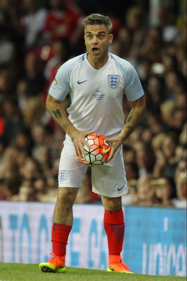 Robbie started Soccer Aid and is back as Captain