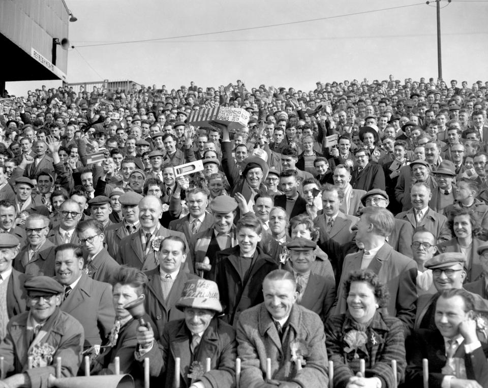  Norwich City fans in the 1950s were a smartly dressed bunch