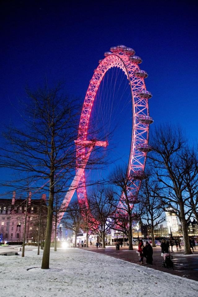  London was battered with snow yesterday but the worst of the weather is heading north today