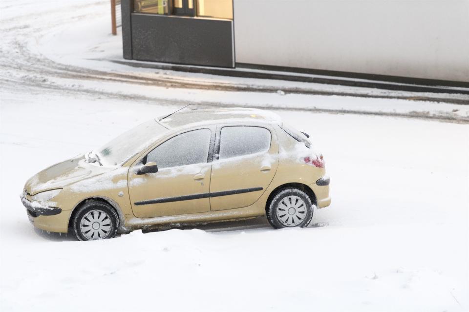  Commuters were caught out by heavy snowfall in Teesside