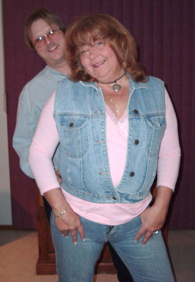  Ida, pictured with her husband randy, before cancer ate away at her face