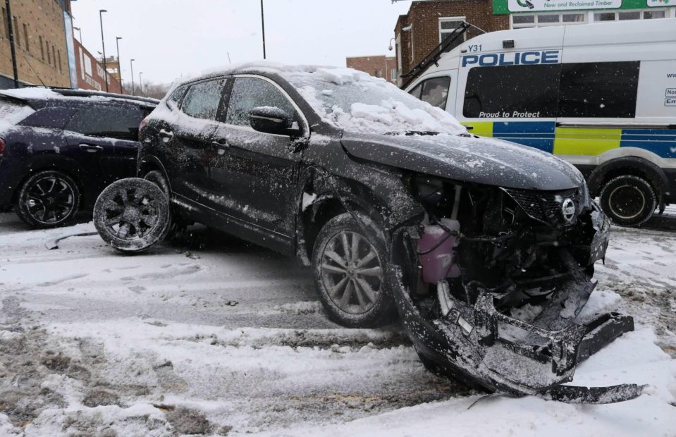  The Beast from the East put many people in danger on UK roads yesterday